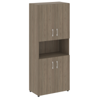 Шкаф высокий широкий (4 низких фасада ЛДСП) Yalta LT.ST-1.5 вяз благородный